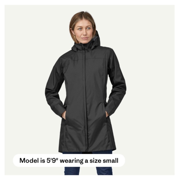 Like-New- Patagonia Torrentshell Black 3L Rain Parka Jacket Coat (3) - Picture 2 of 16